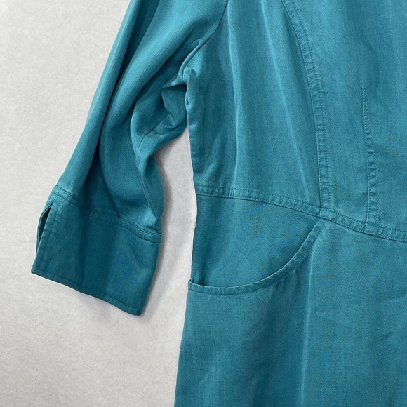 NWT $99 Soft Surroundings Tencel Lyocell Womens Size PM Medium Petite Blazer Top - Picture 15 of 15